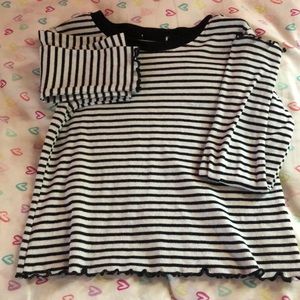 Black and White striped shirt